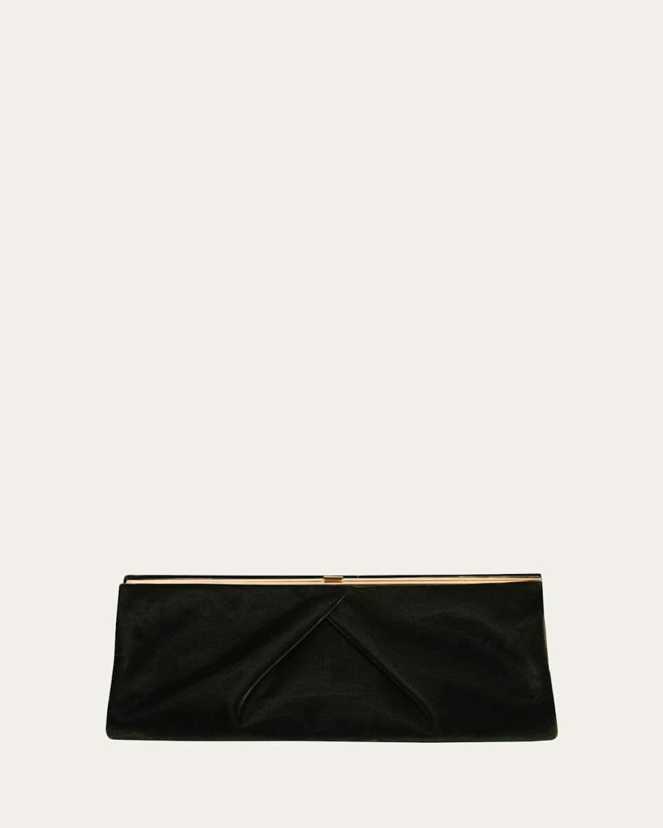 Velvety Viscose Clutch Bag